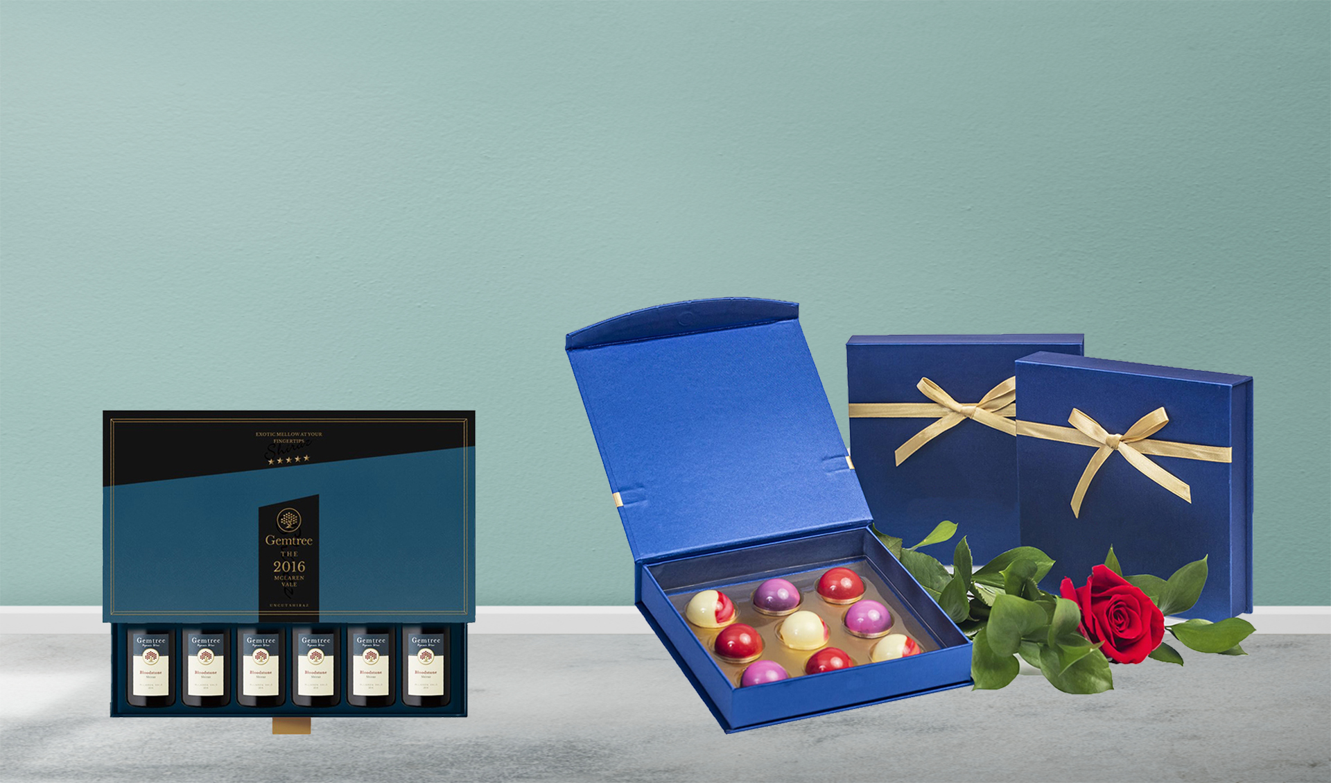 Food and wine packaging box 